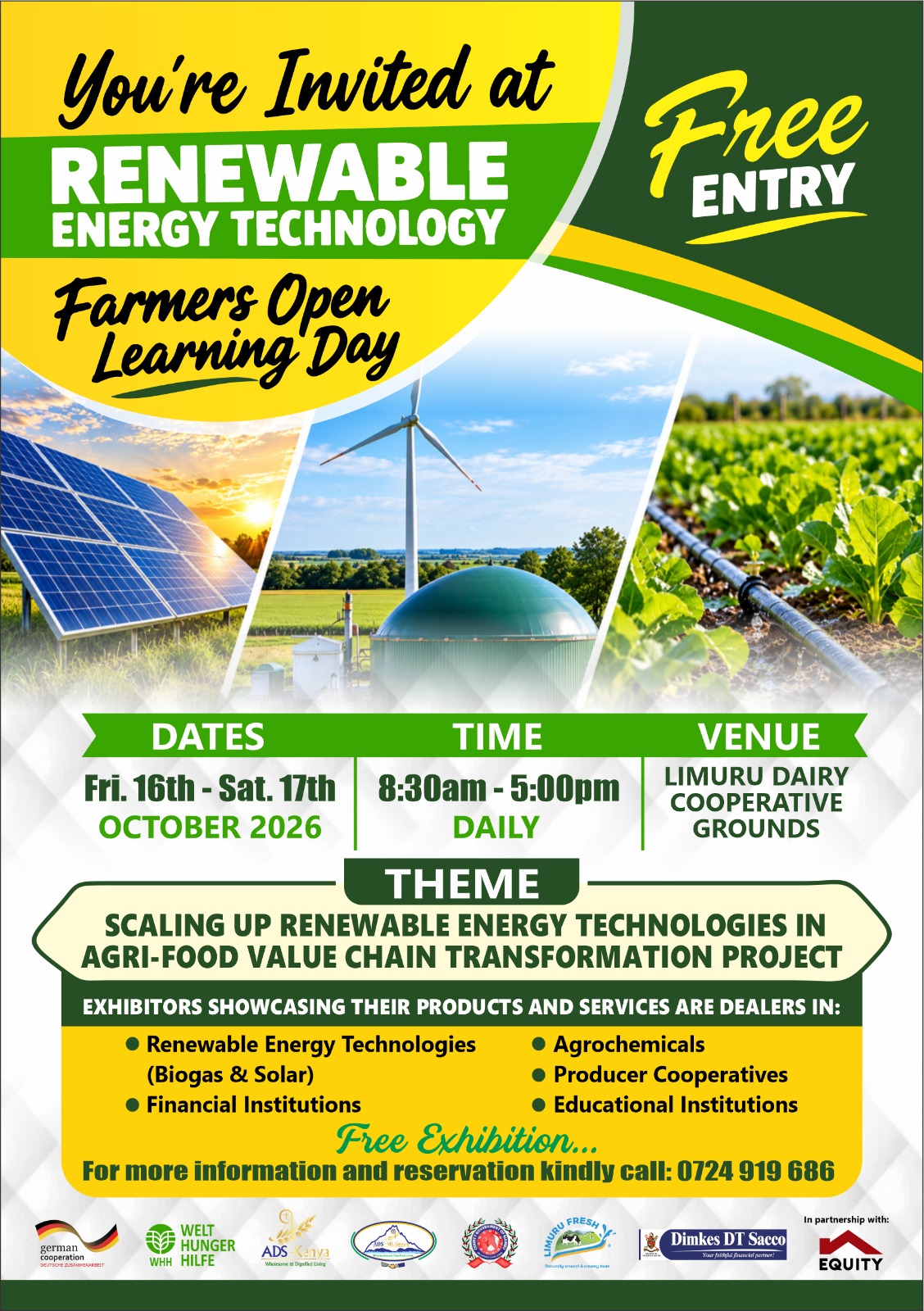 Renewable energy Farmers Open Learning Day